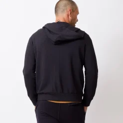 MONROW Supersoft Fleece Zip Up Hoody FADEDBLACK Store